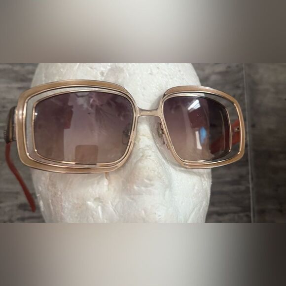 VERSACE vintage sunglasses open lens glasses squared frames 2044 accessory y2k - Picture 1 of 12